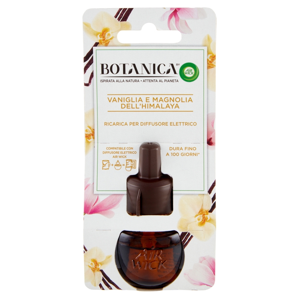 Botanica Profumatore Ambienti Vaniglia & Magnolia dell'Himalaya Diffusore Elettrico Ricarica 19 ml